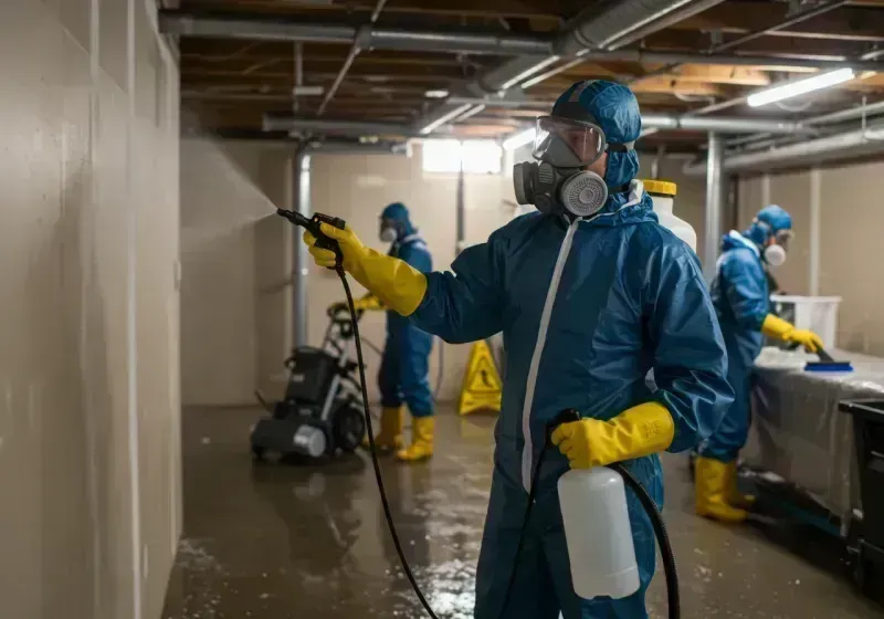 Basement Sanitization and Antimicrobial Treatment process in Royalton, PA